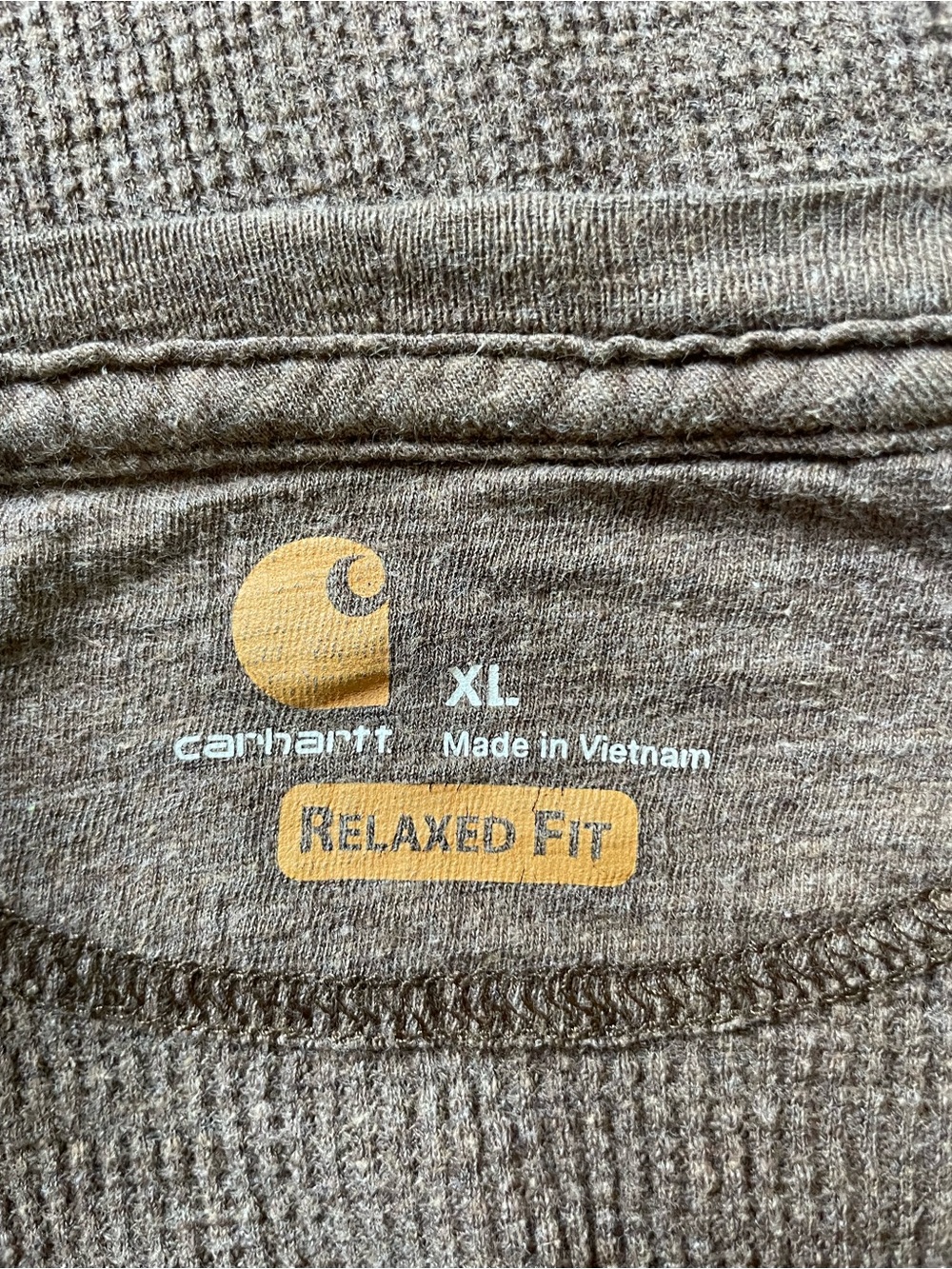 Carhartt Waffle Knit Long Sleeved T-Shirt.  Size XL - Picture 3 of 5